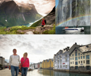 美しき港まちオーレスンとガイランゲルフィヨルド