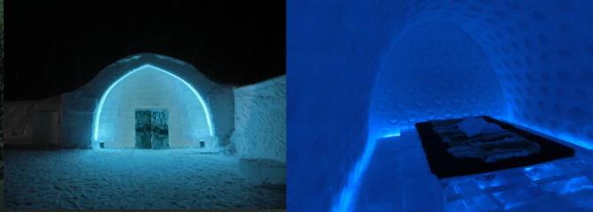 アイスホテル内