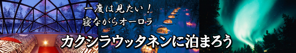 一度は見たい！寝ながらオーロラ。カクシラウッタネンのガラスイグルー