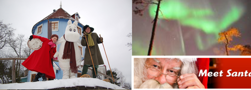 ムーミンとオーロラとサンタさん