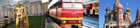 ロシアの２大都市モスクワ・サンクトペテルブルグを寝台列車”赤の矢号”で巡る充実ロシア６日間の旅